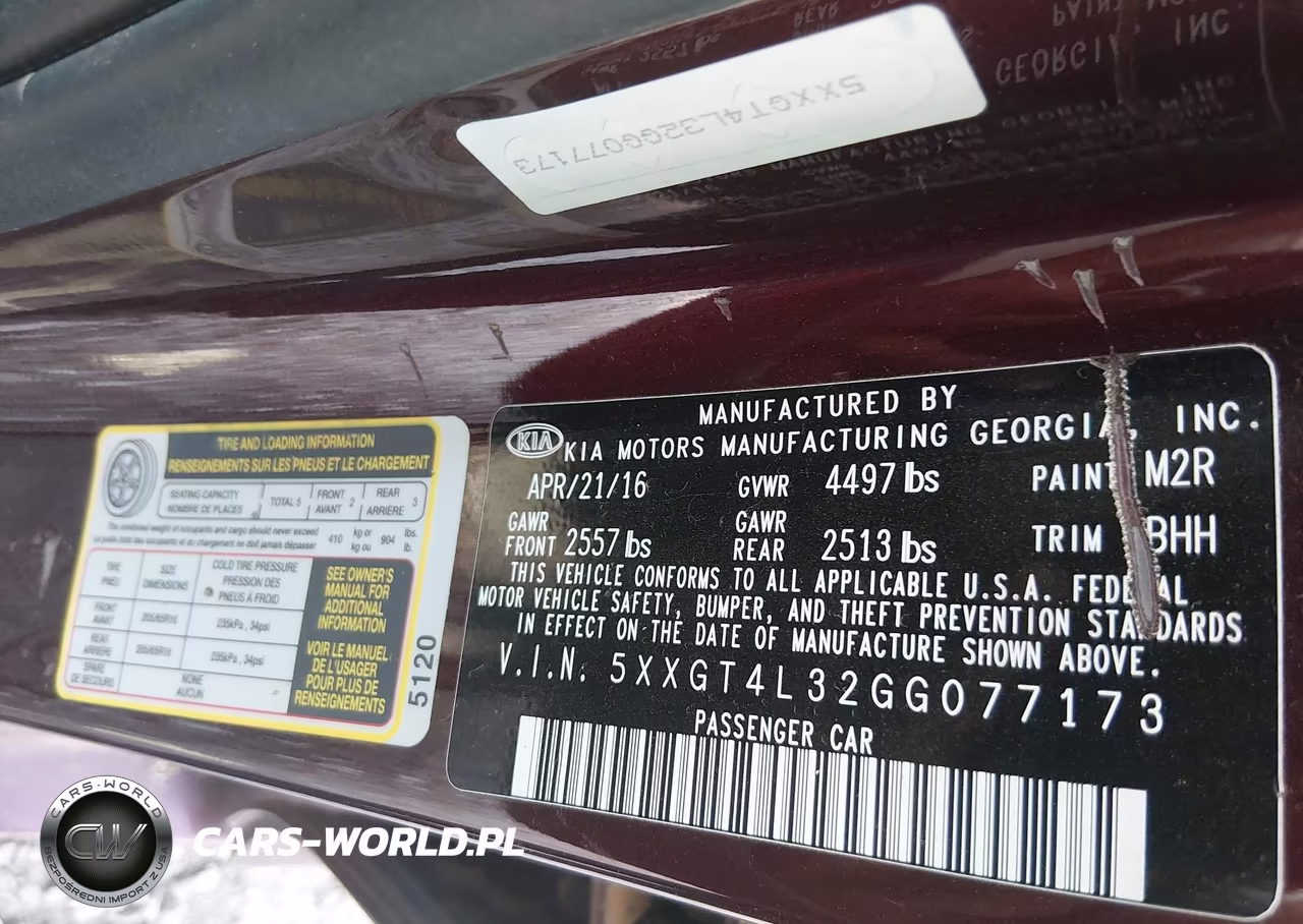 2016 Kia Optima Lx VIN:5XXGT4L32GG077173 - 9