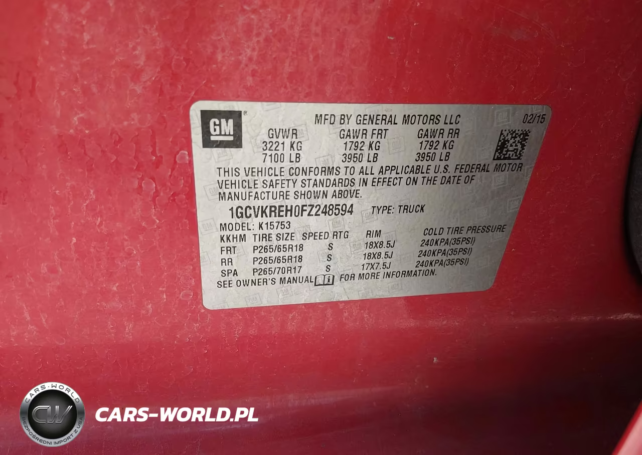 2015 Chevrolet Silverado 1500 Lt VIN:1GCVKREH0FZ248594 - 9