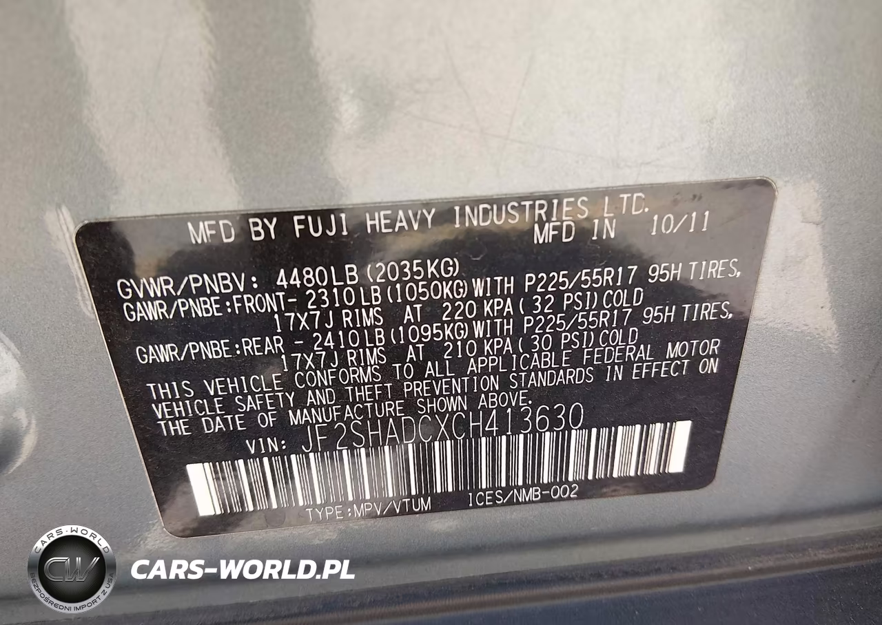 2012 Subaru Forester 2.5X Premium VIN:JF2SHADCXCH413630 - 9
