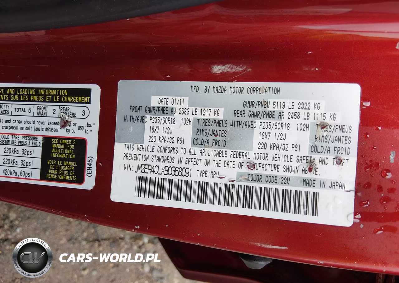 2011 Mazda Cx-7 S Touring VIN:JM3ER4CLXB0368091 - 9