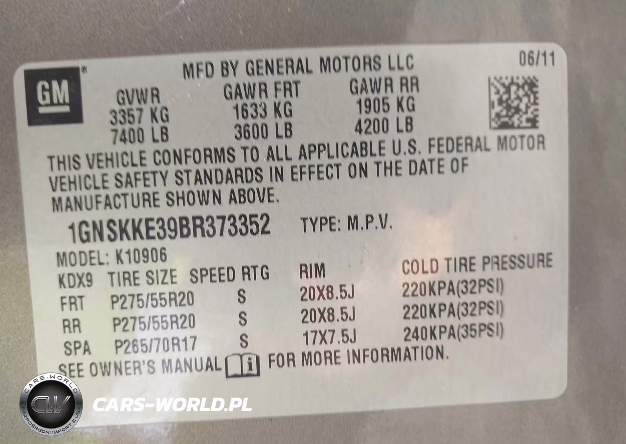2011 Chevrolet Suburban Ltz VIN:1GNSKKE39BR373352 - 9