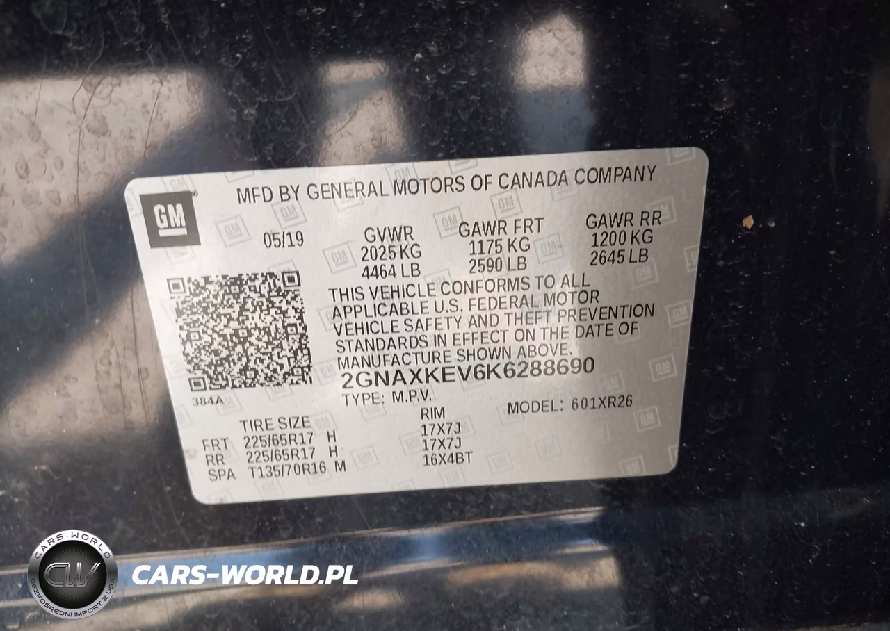 2019 Chevrolet Equinox Lt VIN:2GNAXKEV6K6288690 - 9