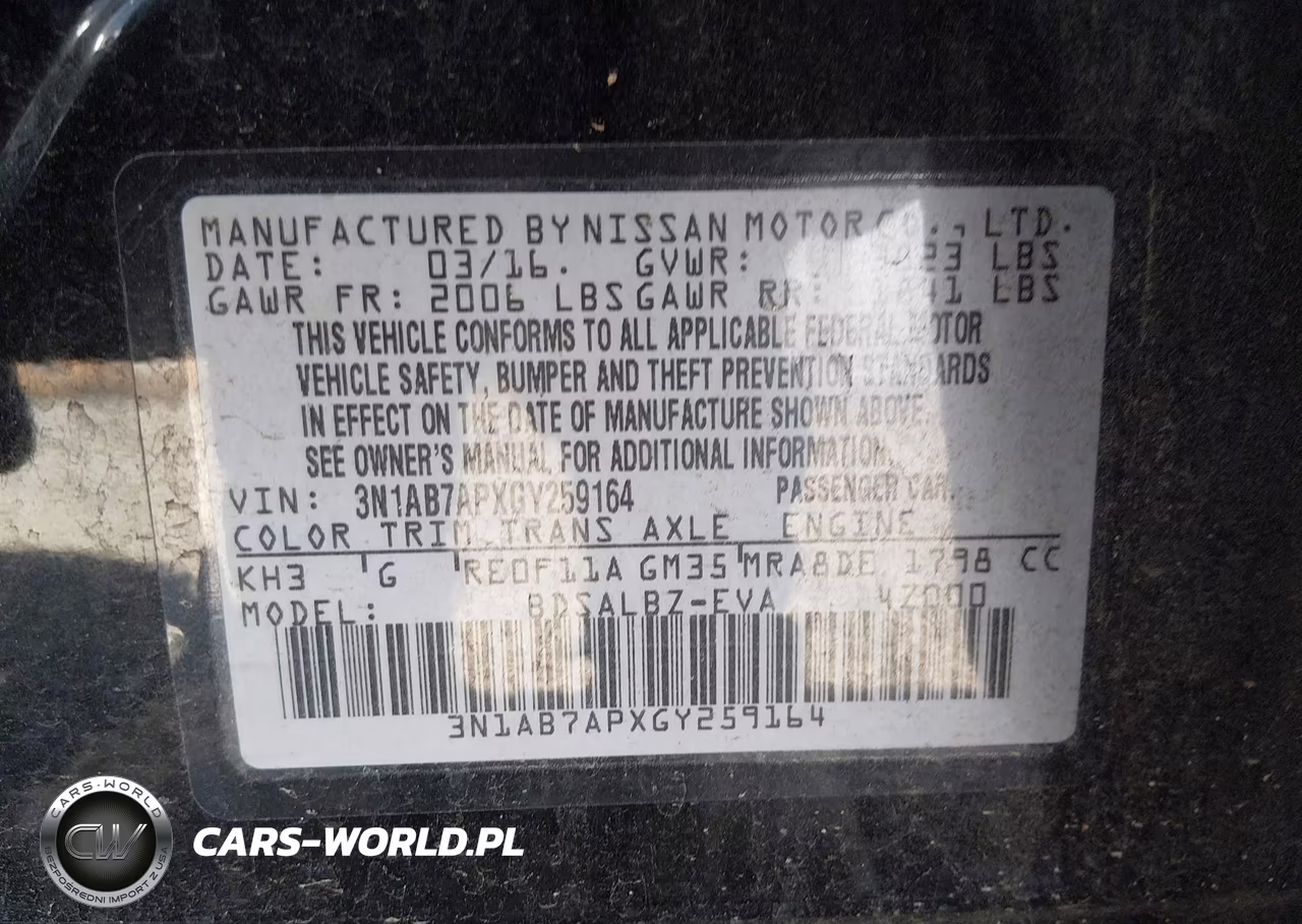 2016 Nissan Sentra S VIN:3N1AB7APXGY259164 - 9