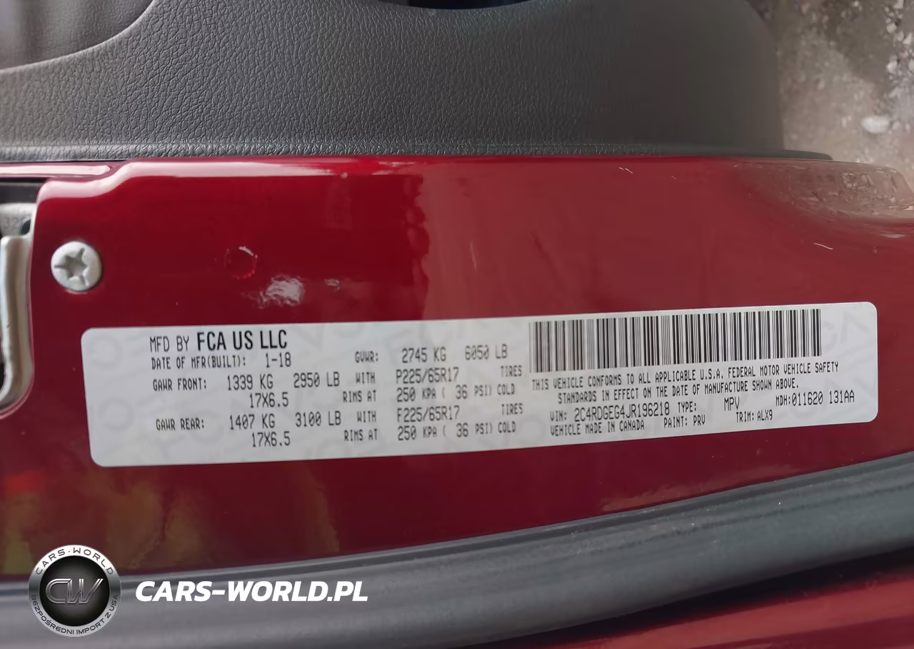 2018 Dodge Grand Caravan Gt VIN:2C4RDGEG4JR196218 - 9