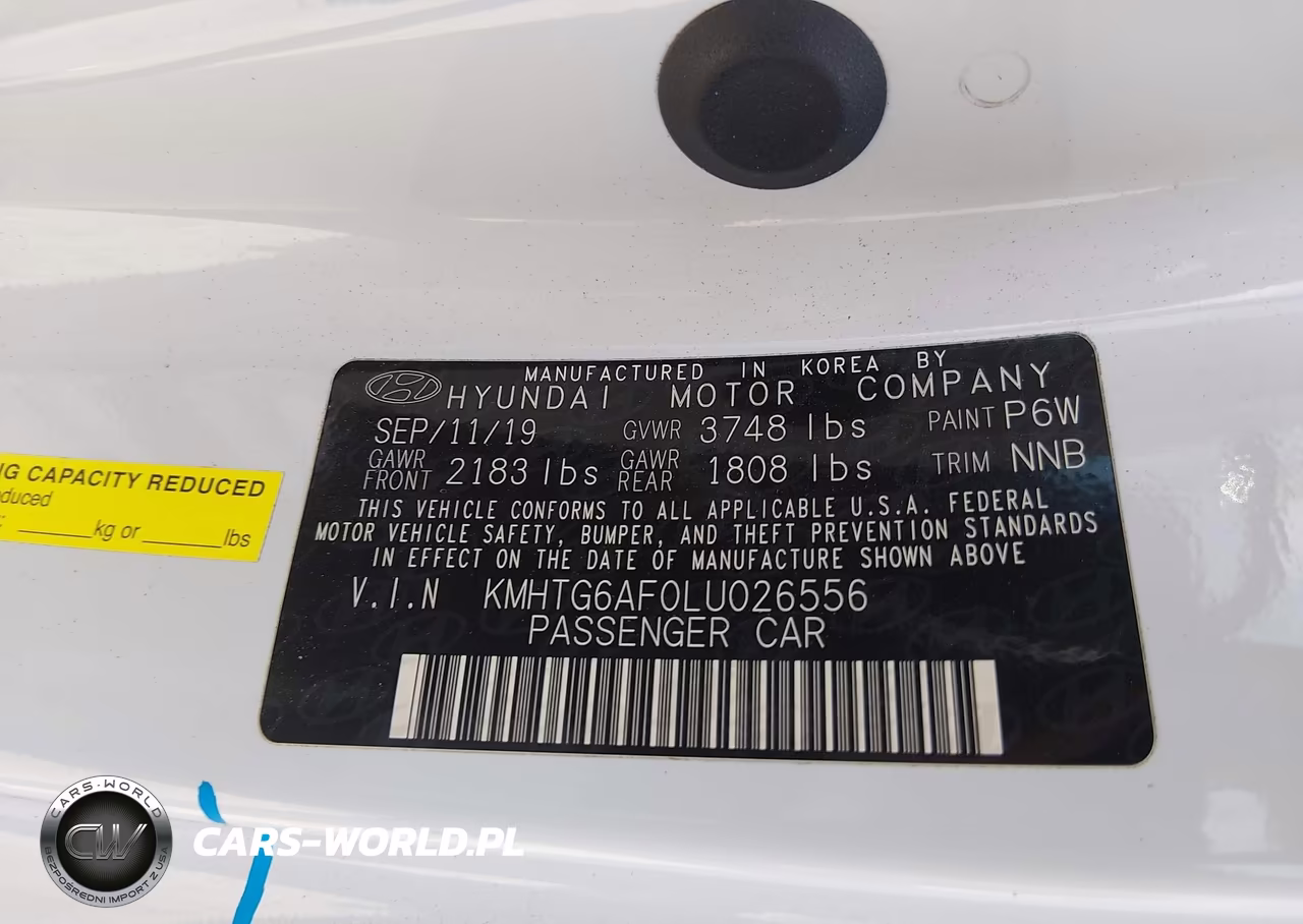 2020 Hyundai Veloster 2.0 VIN:KMHTG6AF0LU026556 - 9