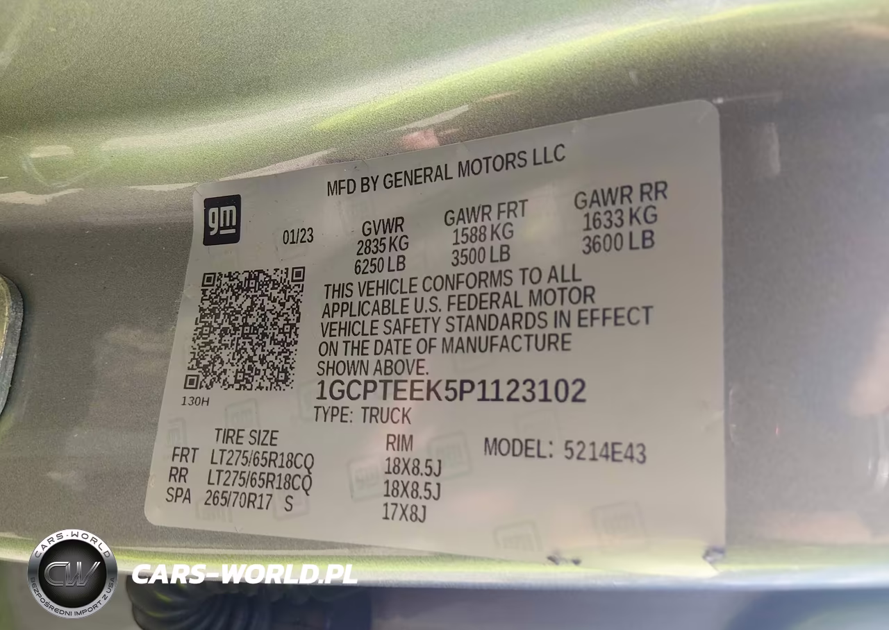 2023 Chevrolet Colorado 4Wd Short Box Trail Boss VIN:1GCPTEEK5P1123102 - 9