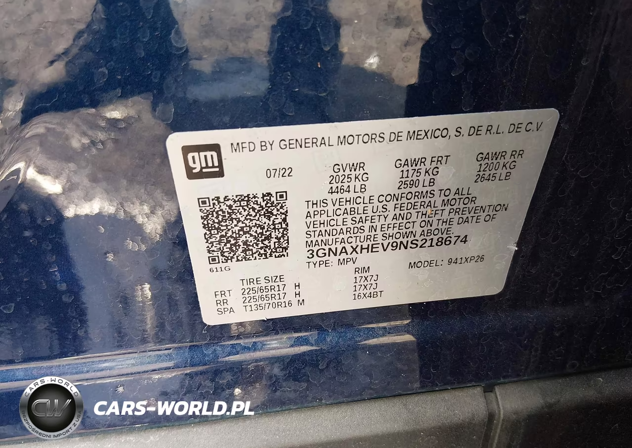 2022 Chevrolet Equinox Fwd Ls VIN:3GNAXHEV9NS218674 - 9