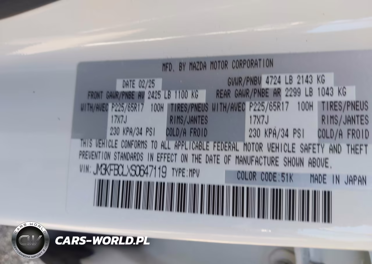 2025 Mazda Cx-5 2.5 S Preferred VIN:JM3KFBCLXS0647119 - 9