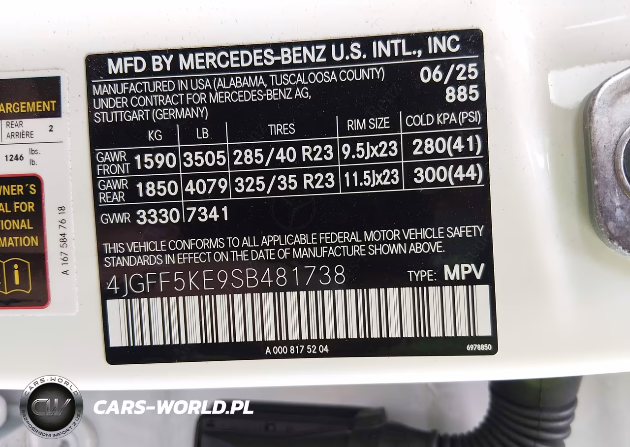 2025 Mercedes-Benz Gls 450 4Matic VIN:4JGFF5KE9SB481738 - 9