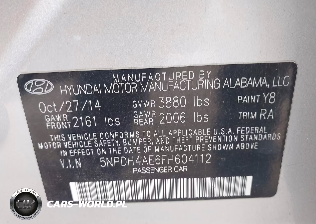 2015 Hyundai Elantra Se VIN:5NPDH4AE6FH604112 - 9