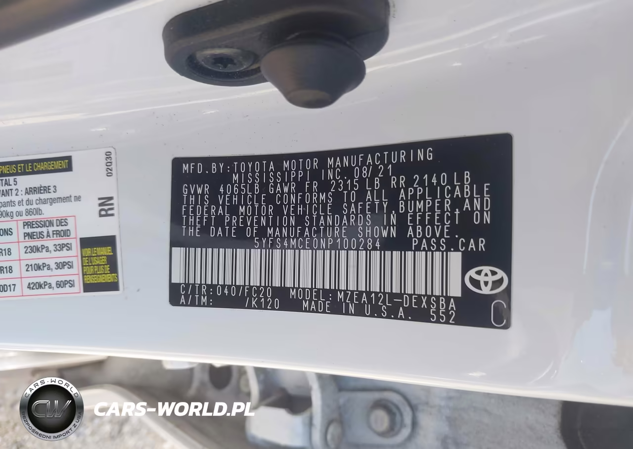 2022 Toyota Corolla Se VIN:5YFS4MCE0NP100284 - 9