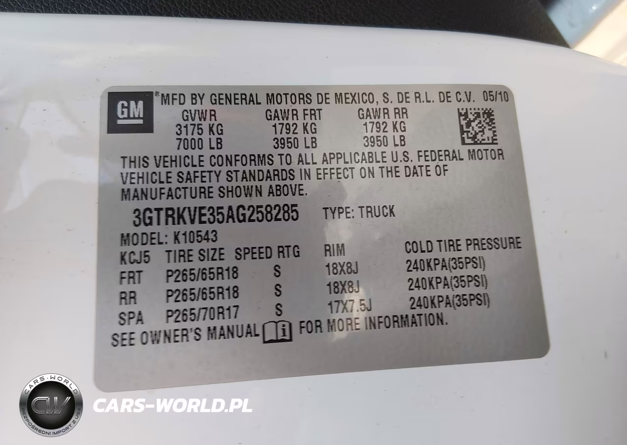 2010 GMC Sierra 1500 Sle VIN:3GTRKVE35AG258285 - 9