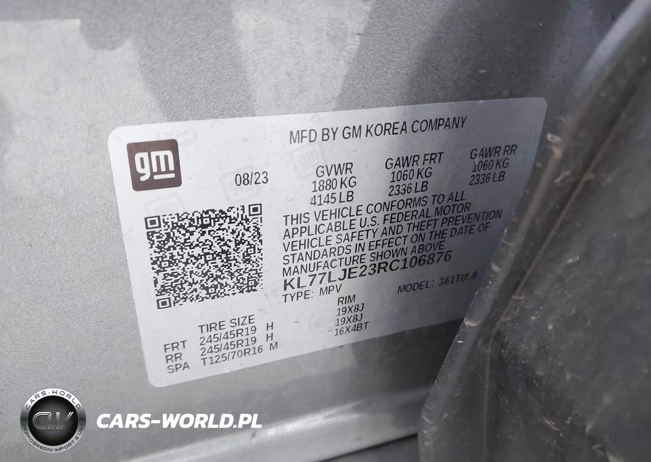 2024 Chevrolet Trax Fwd 2Rs VIN:KL77LJE23RC106876 - 9