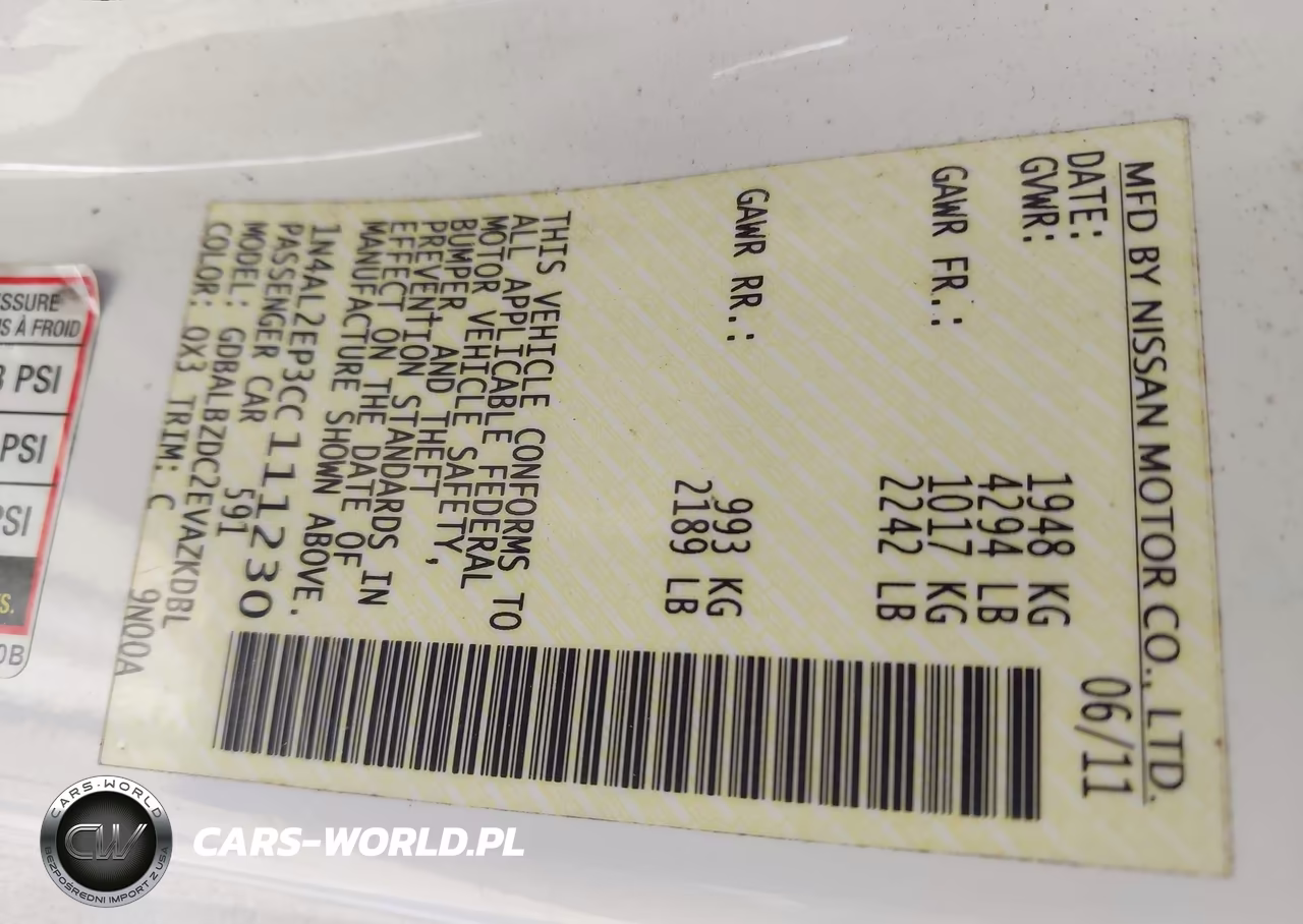 2012 Nissan Altima 2.5 S VIN:1N4AL2EP3CC111230 - 9
