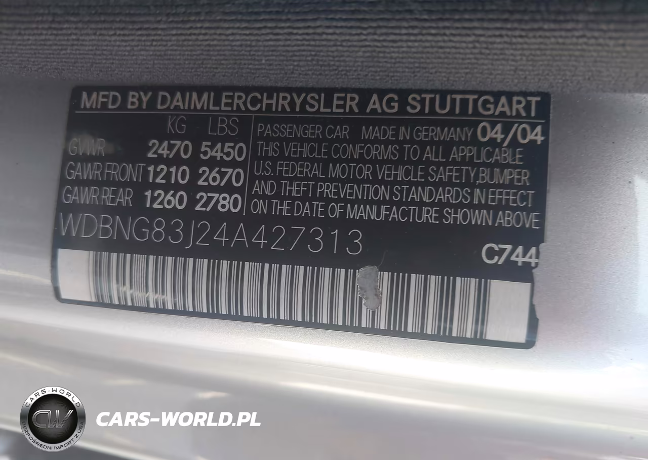 2004 Mercedes-Benz S 430 4Matic VIN:WDBNG83J24A427313 - 9