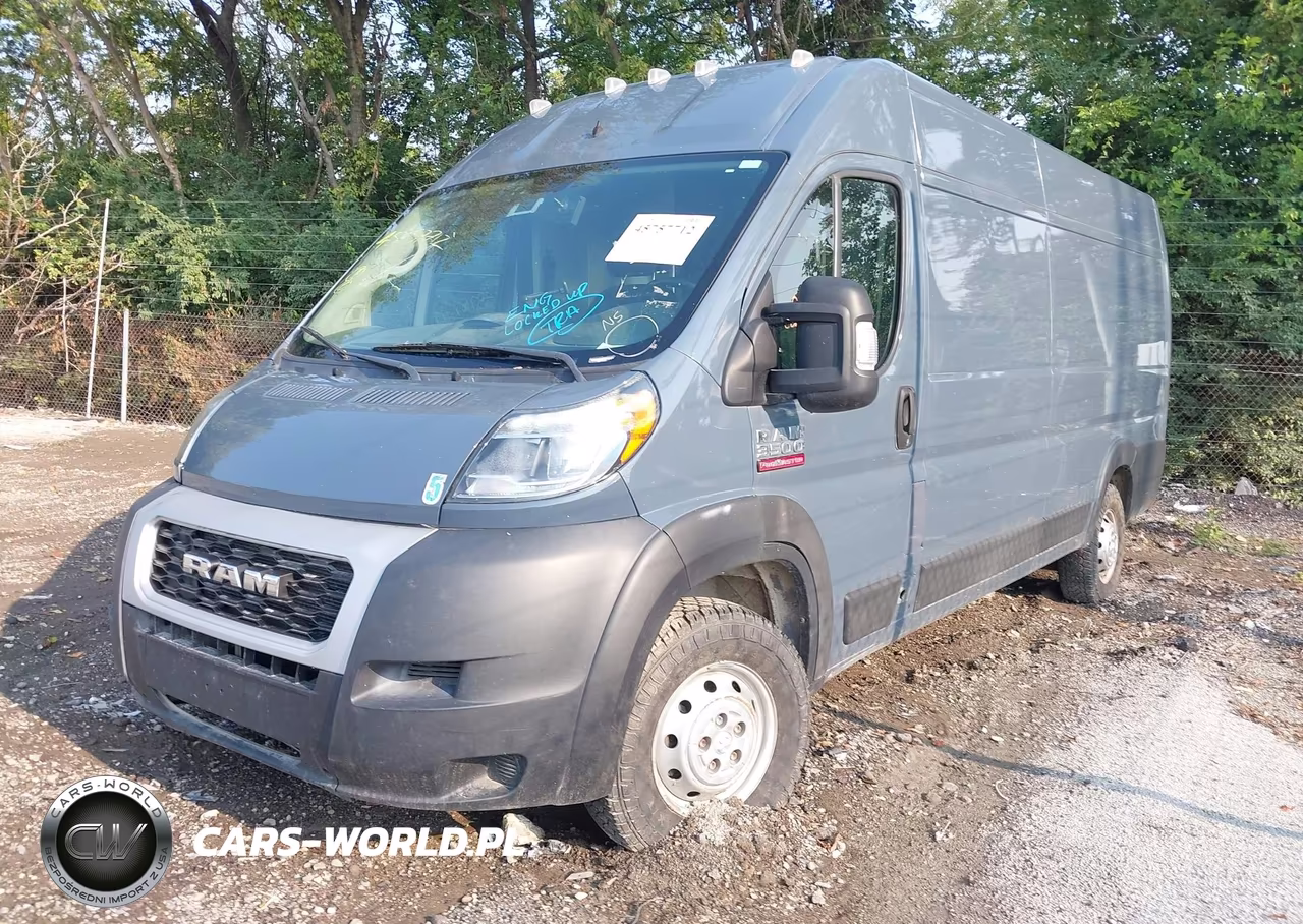 2020 Ram Promaster 3500 Cargo Van High Roof 159 Wb Ext VIN:3C6URVJG2LE106940 - 2