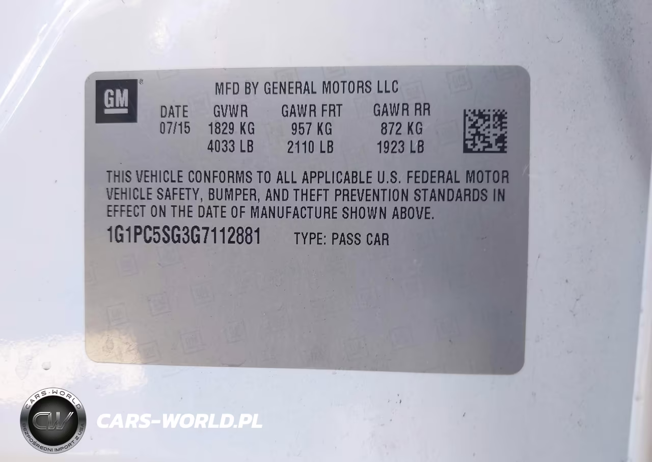 2016 Chevrolet Cruze Limited Ls Auto VIN:1G1PC5SG3G7112881 - 9