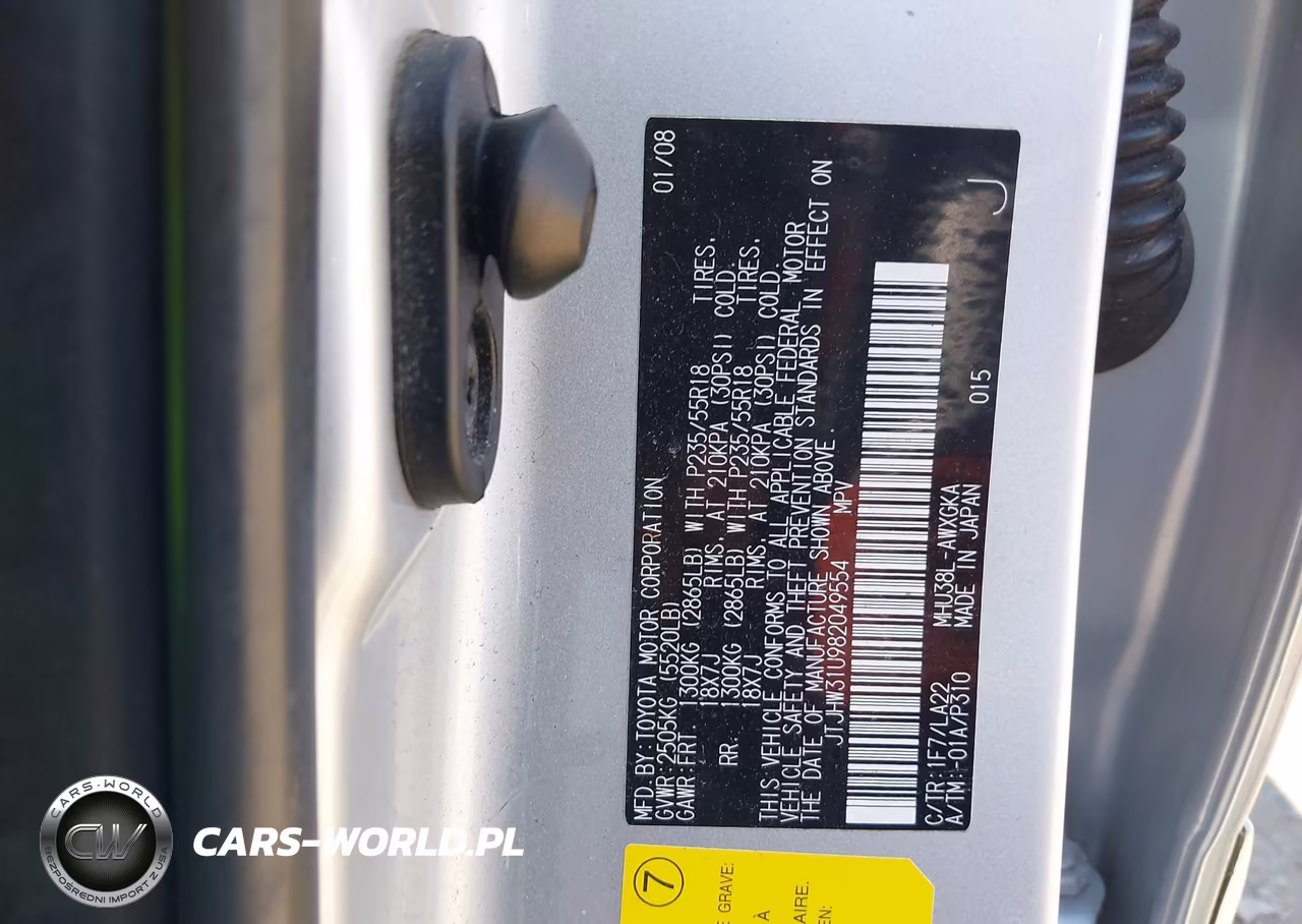 2008 Lexus Rx 400H VIN:JTJHW31U982049554 - 9