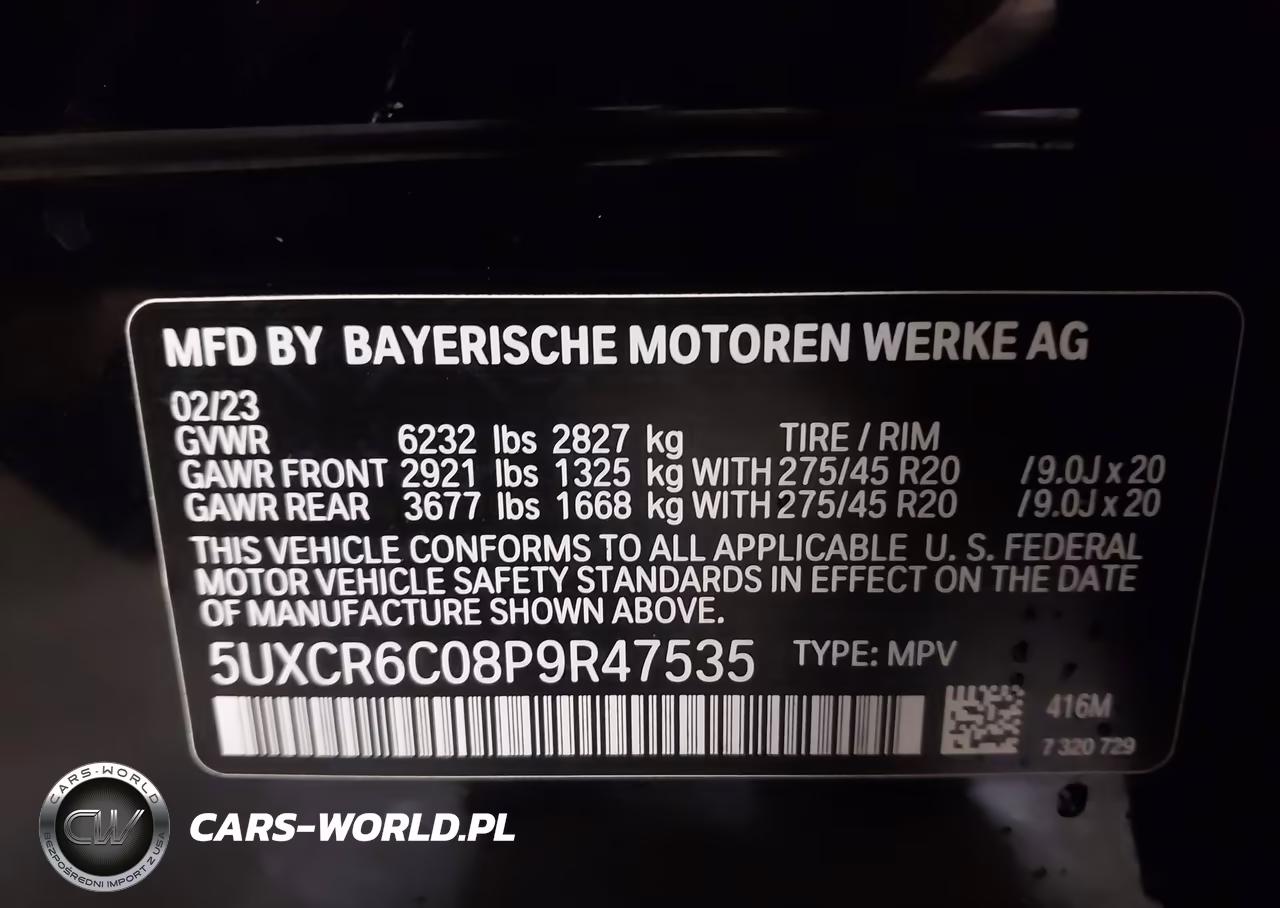 2023 BMW X5 xDrive40I VIN:5UXCR6C08P9R47535 - 9