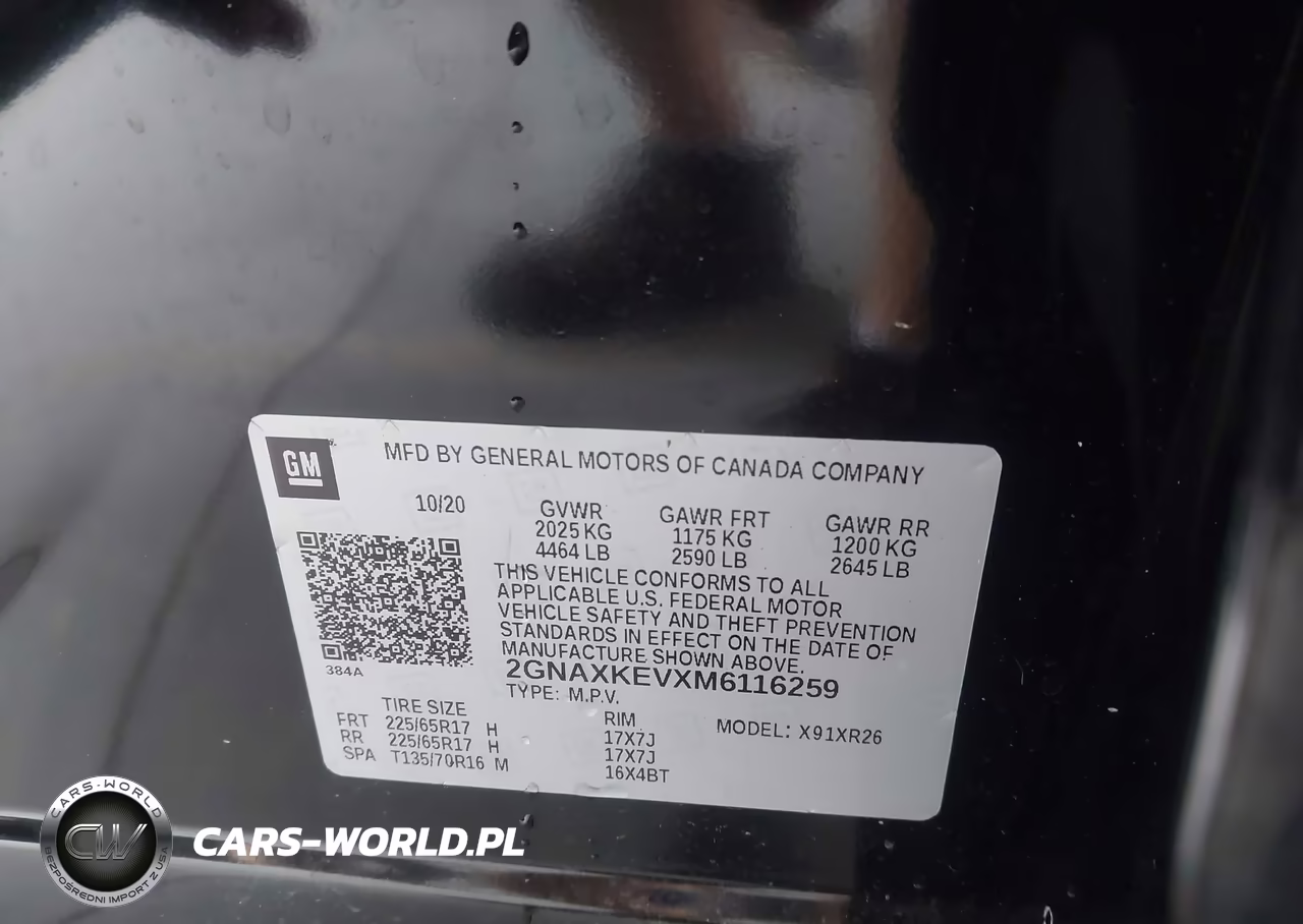2021 Chevrolet Equinox Fwd Lt VIN:2GNAXKEVXM6116259 - 9