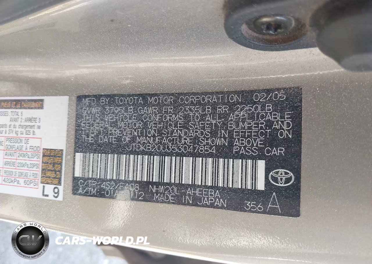 2005 Toyota Prius VIN:JTDKB20U353047854 - 9