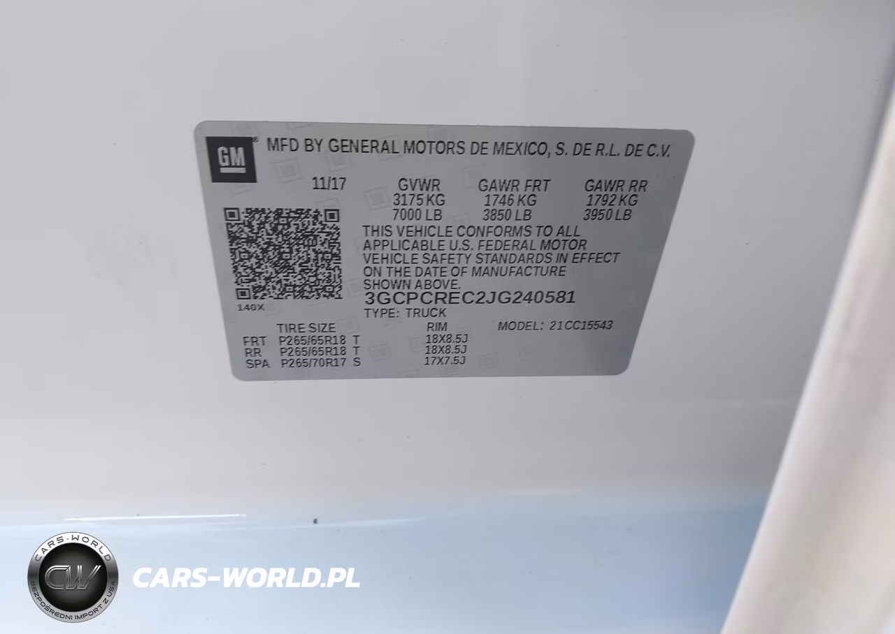 2018 Chevrolet Silverado 1500 1Lt VIN:3GCPCREC2JG240581 - 9