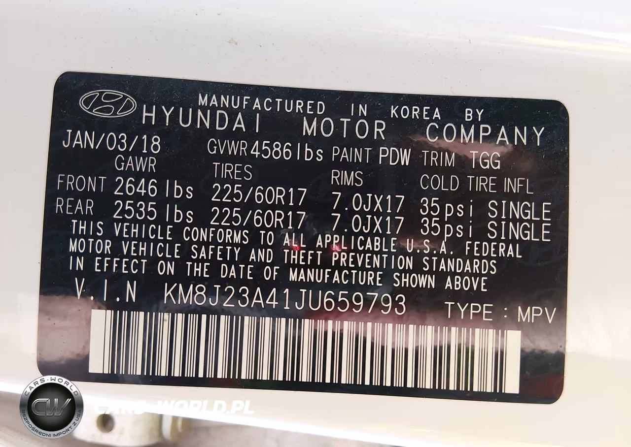 2018 Hyundai Tucson Se VIN:KM8J23A41JU659793 - 9