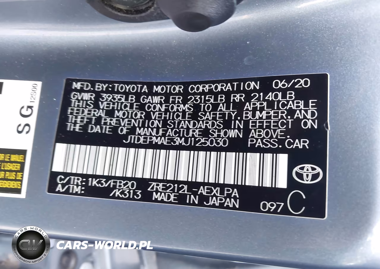 2021 Toyota Corolla Le VIN:JTDEPMAE3MJ125030 - 9