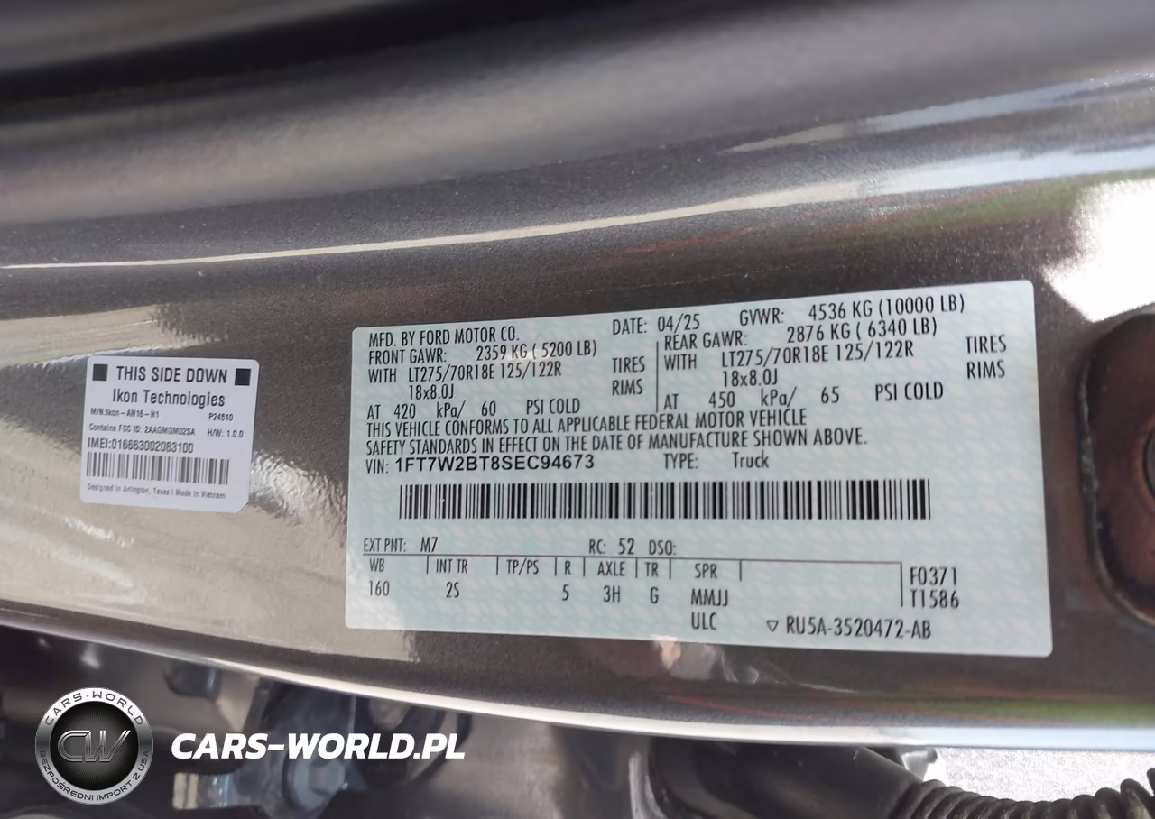 2025 Ford F-250 Xlt VIN:1FT7W2BT8SEC94673 - 9