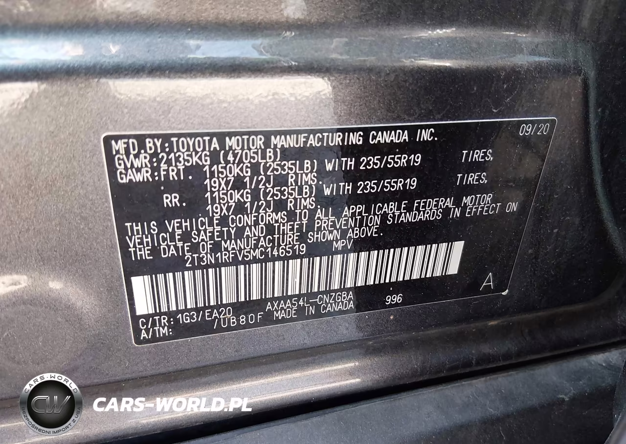 2021 Toyota Rav4 Limited VIN:2T3N1RFV5MC146519 - 9