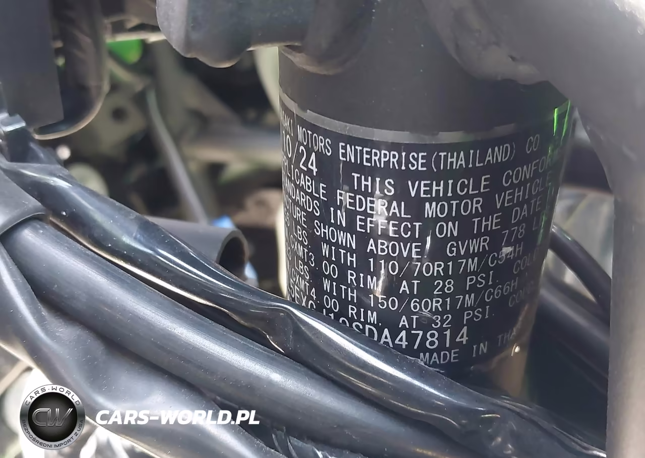 2025 Kawasaki Ex500 A-B VIN:ML5EXGJ19SDA47814 - 10