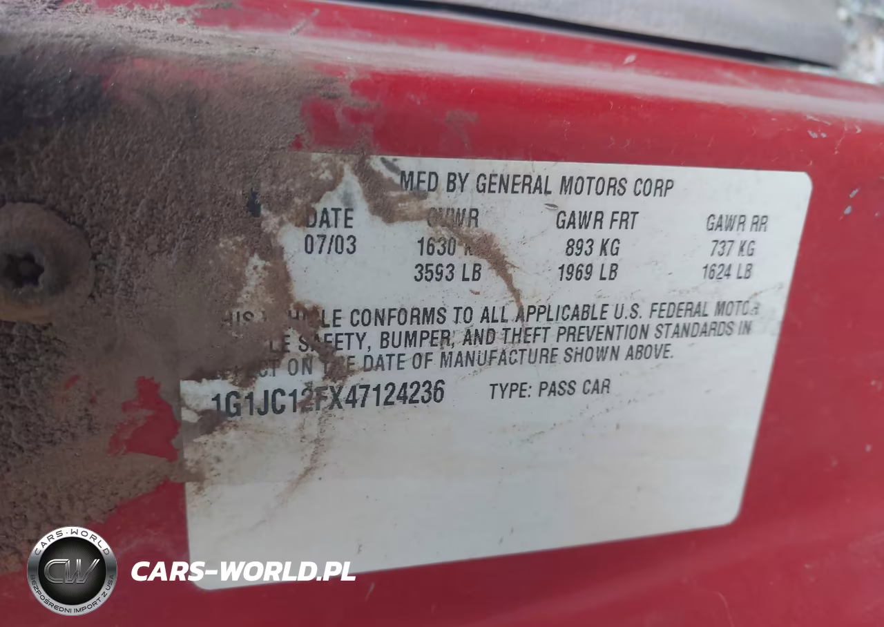 2004 Chevrolet Cavalier VIN:1G1JC12FX47124236 - 9