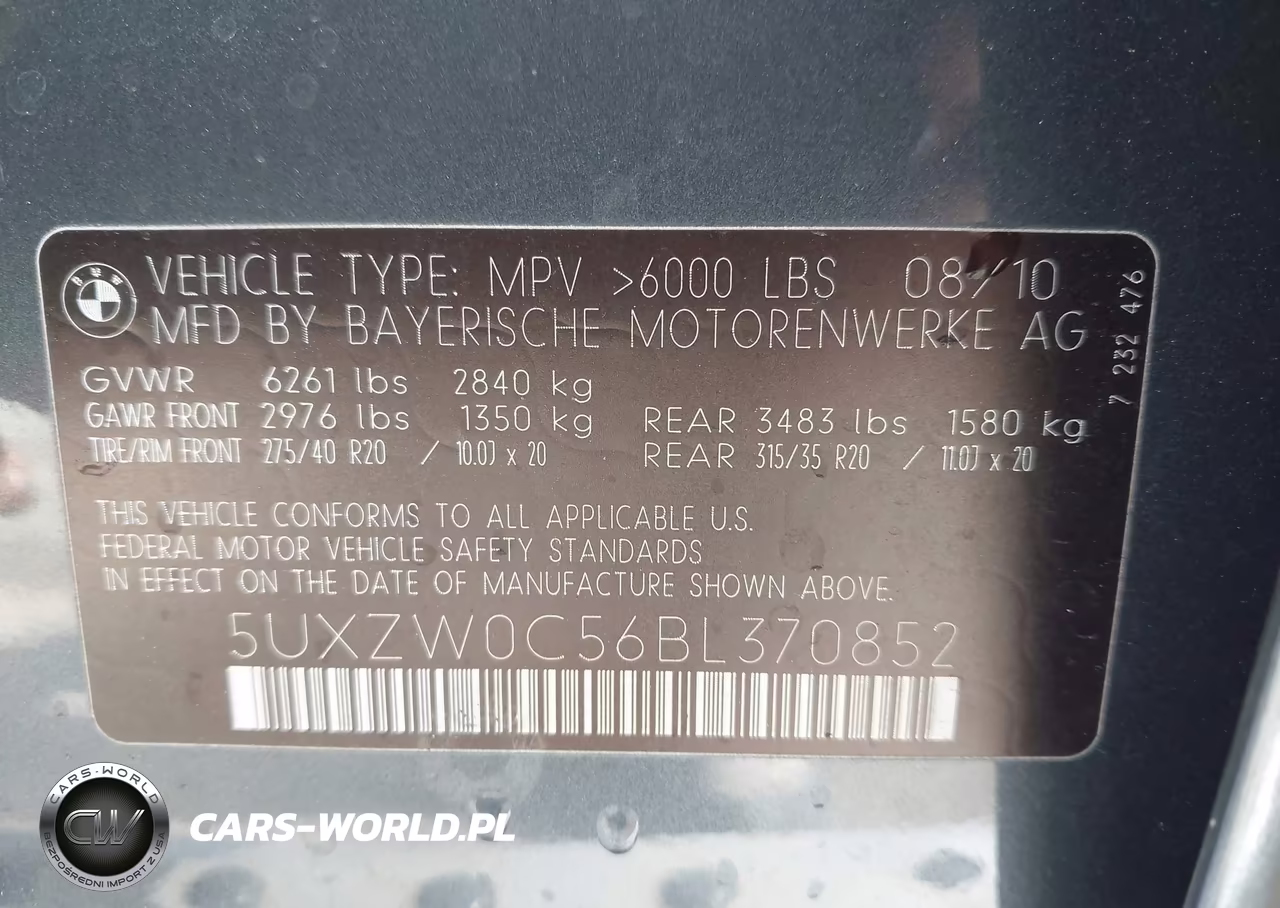 2011 BMW X5 xDrive35D VIN:5UXZW0C56BL370852 - 9