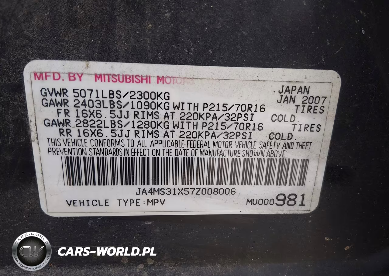 2007 Mitsubishi Outlander Es-Ls VIN:JA4MS31X57Z008006 - 9