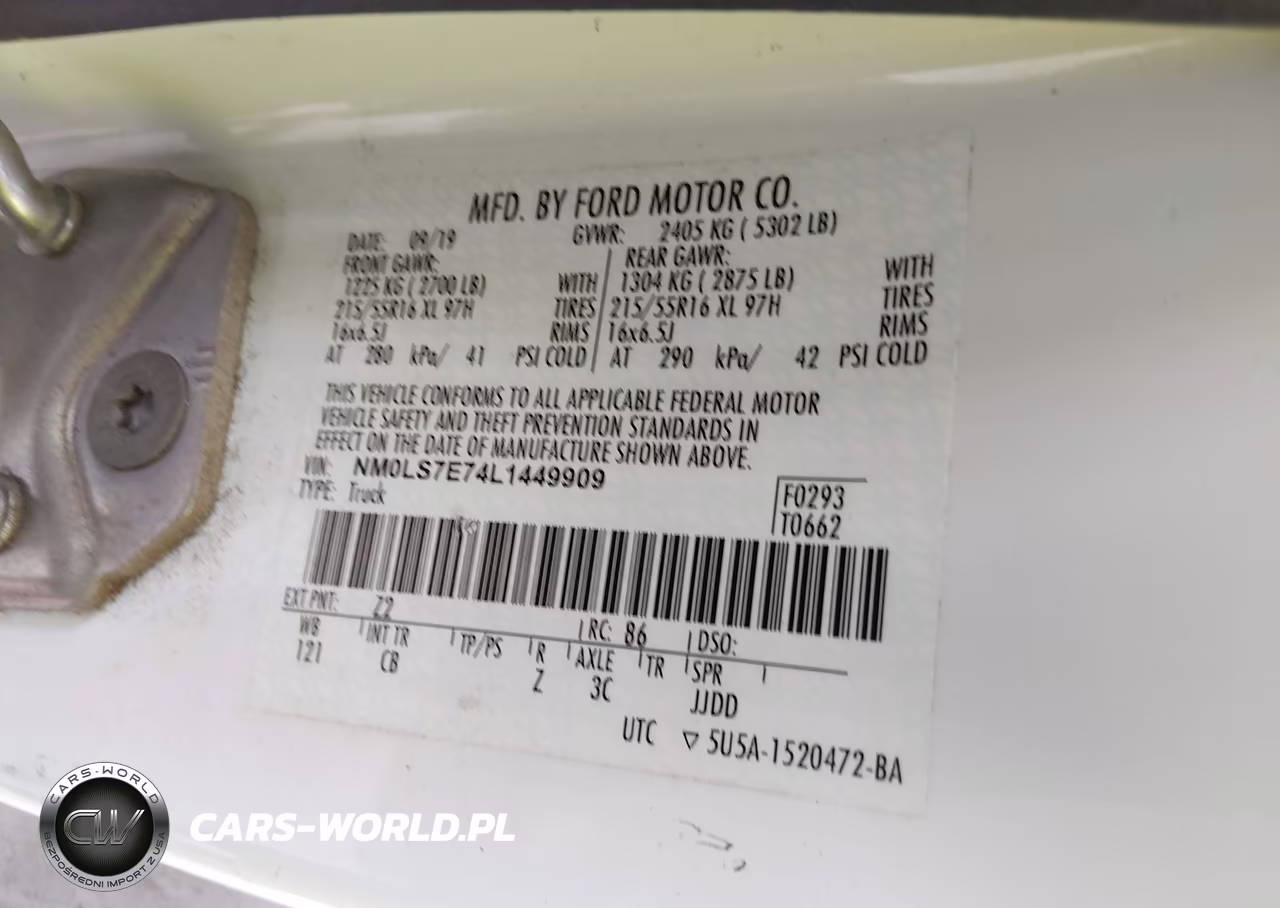 2020 Ford Transit Connect Xl VIN:NM0LS7E74L1449909 - 9