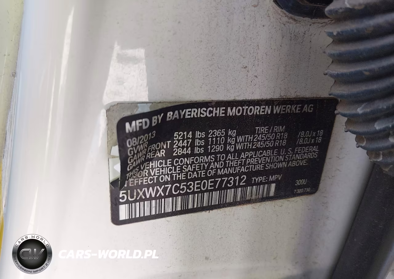 2014 BMW X3 xDrive35I VIN:5UXWX7C53E0E77312 - 9