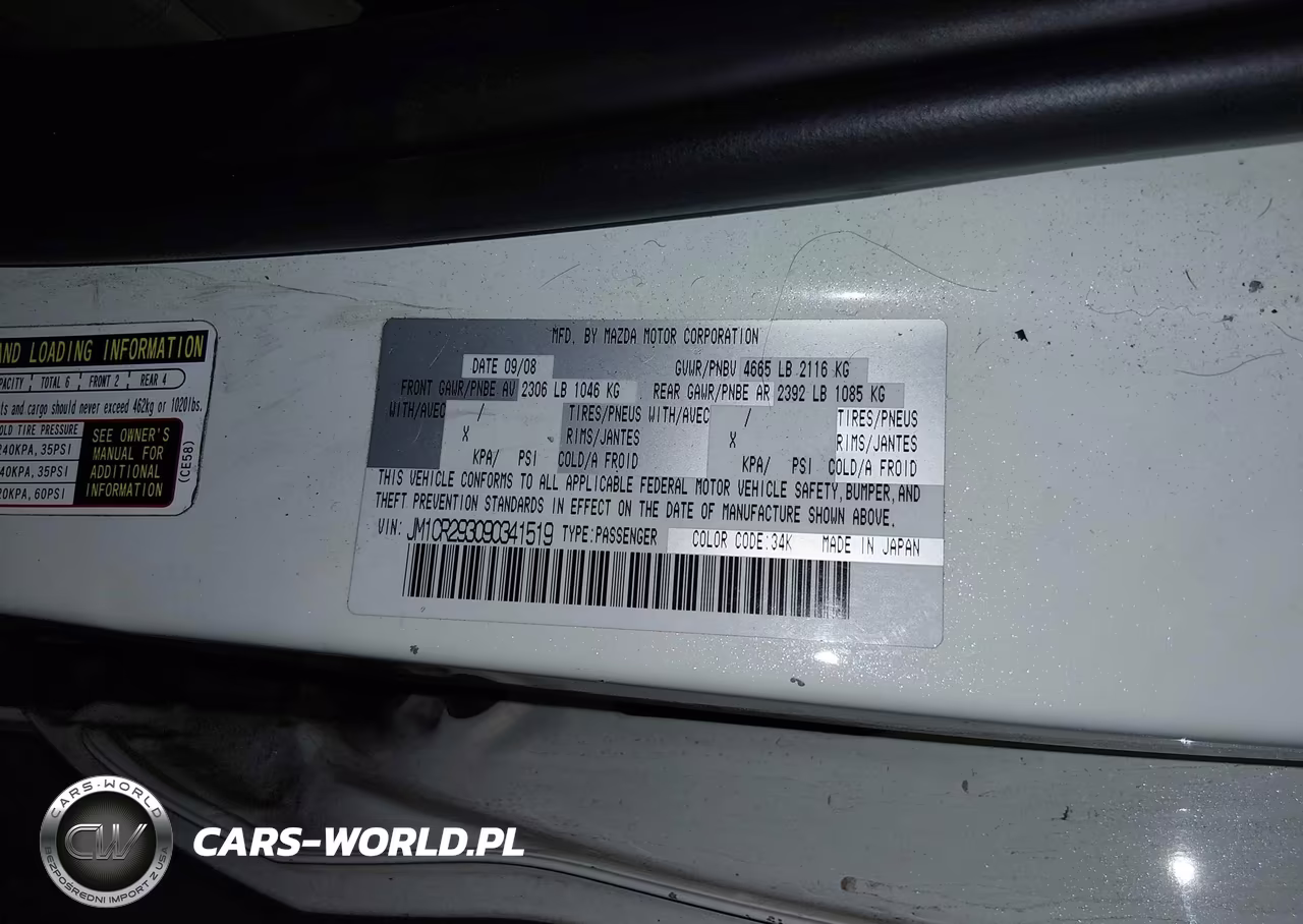 2009 Mazda Mazda5 Sport VIN:JM1CR293090341519 - 9