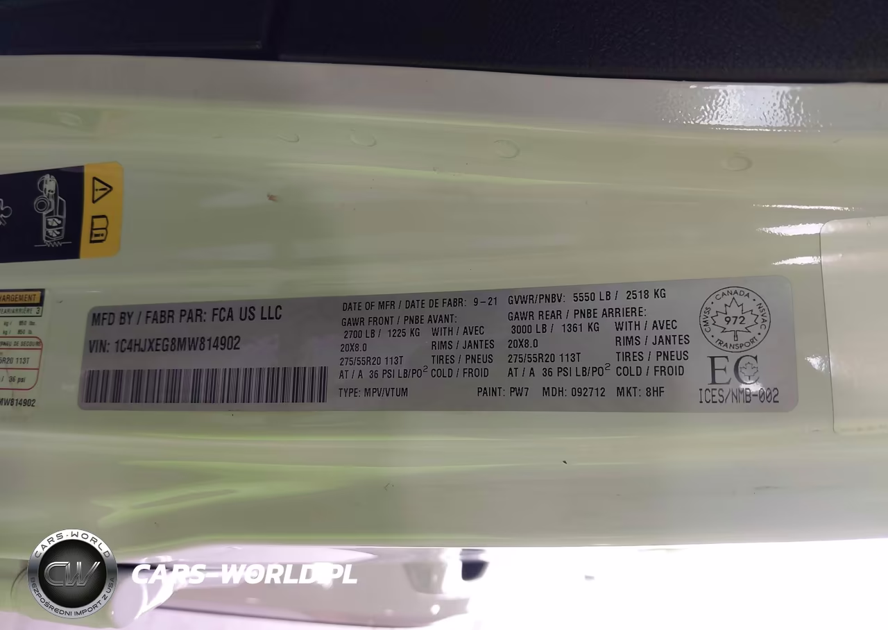 2021 Jeep Wrangler Unlimited High Altitude VIN:1C4HJXEG8MW814902 - 9