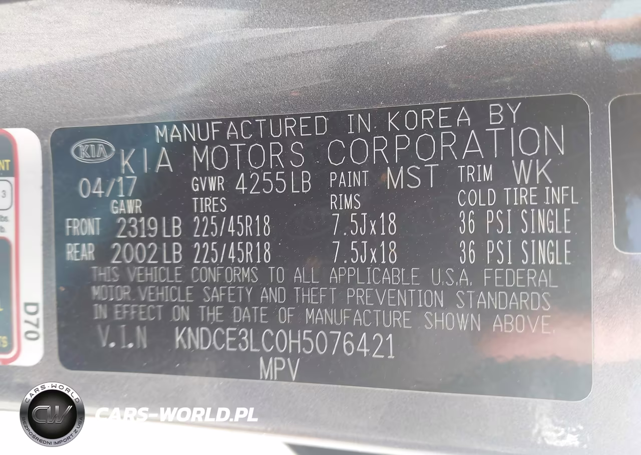 2017 Kia Niro Touring VIN:KNDCE3LC0H5076421 - 9