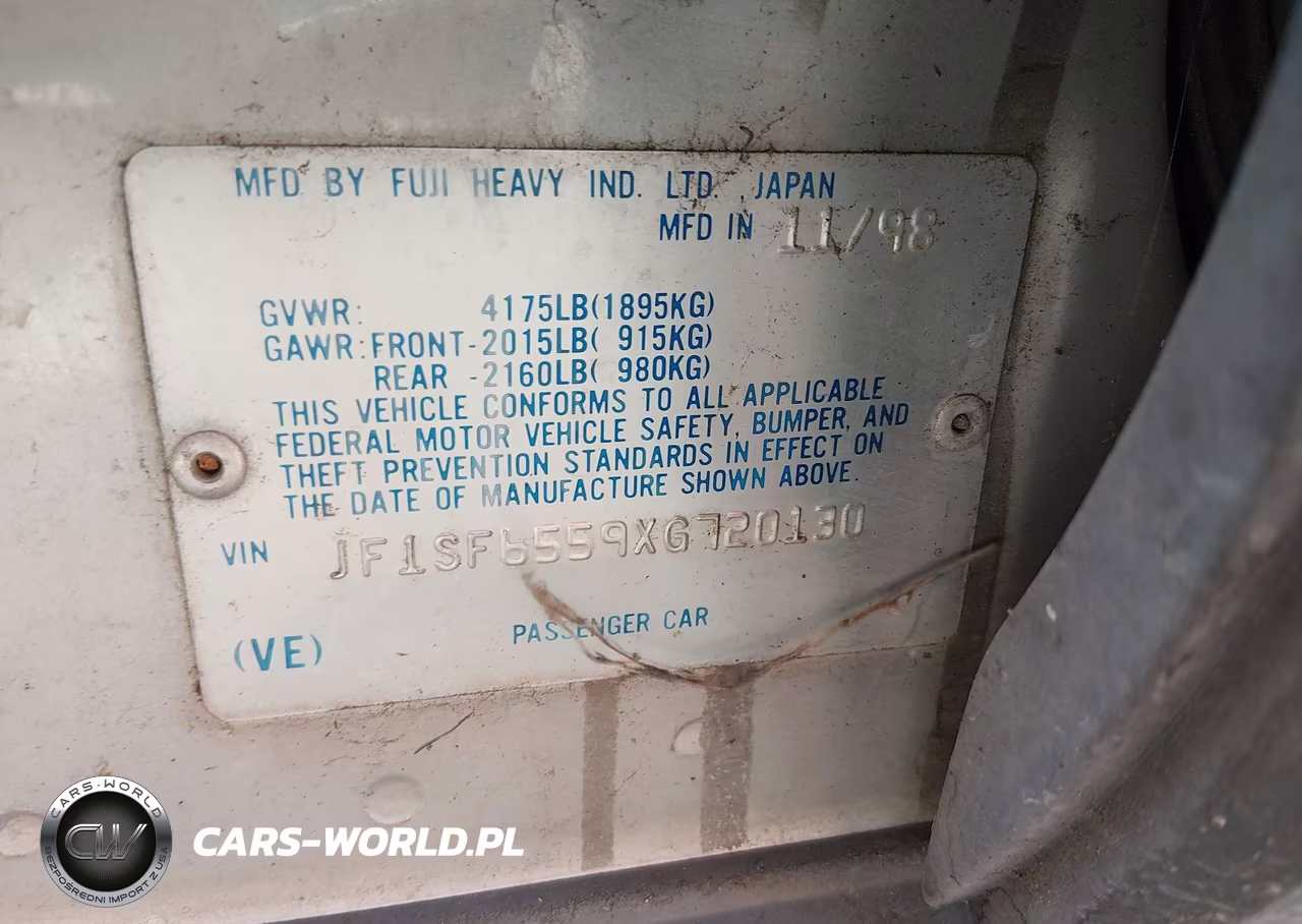 1999 Subaru Forester S VIN:JF1SF6559XG720130 - 9
