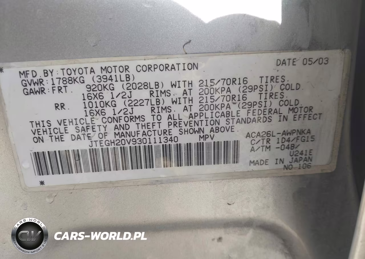 2003 Toyota Rav4 VIN:JTEGH20V930111340 - 9
