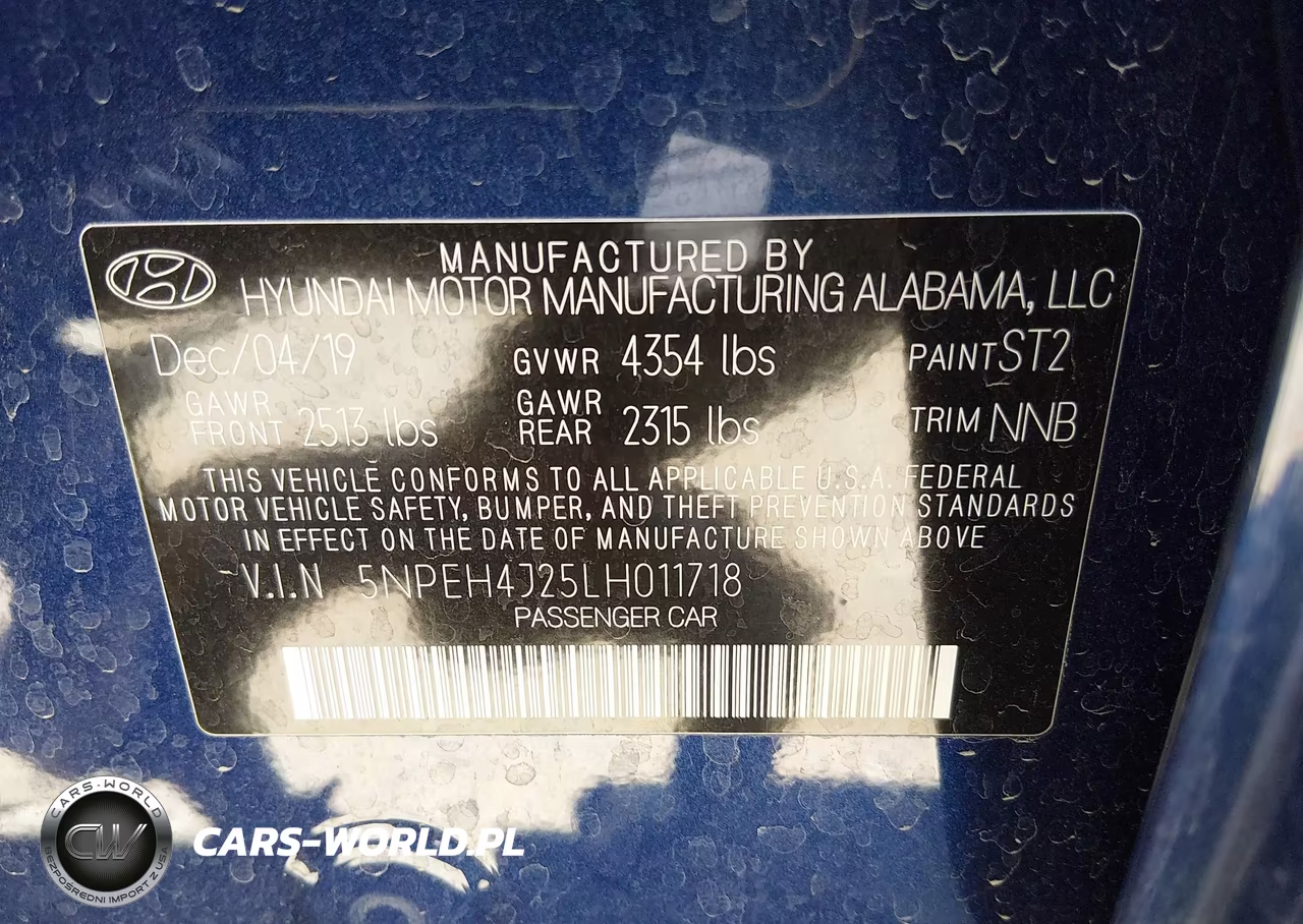 2020 Hyundai Sonata Limited VIN:5NPEH4J25LH011718 - 9