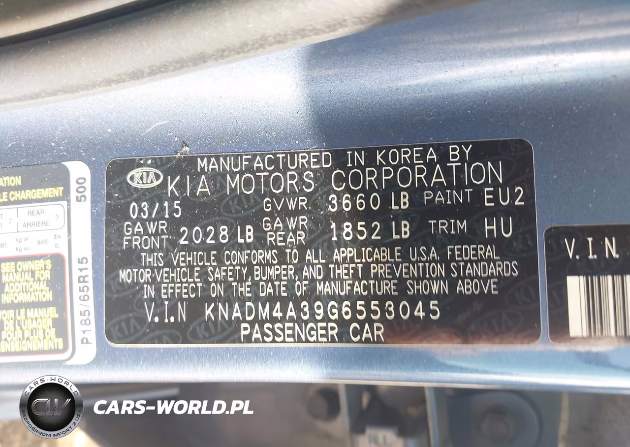2016 Kia Rio Lx VIN:KNADM4A39G6553045 - 9