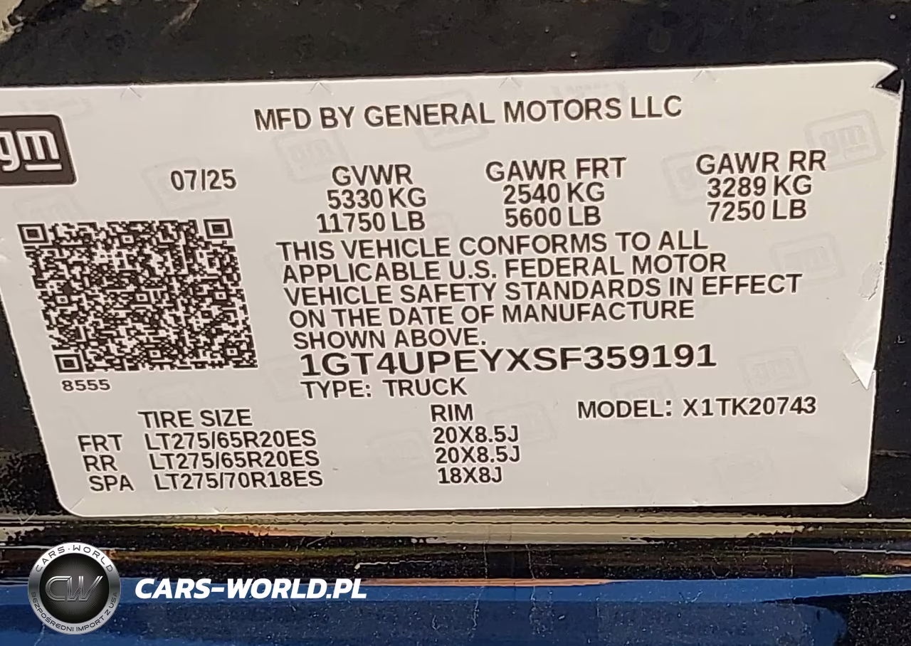 2025 GMC Sierra 2500Hd 4Wd Standard Bed At4 VIN:1GT4UPEYXSF359191 - 9