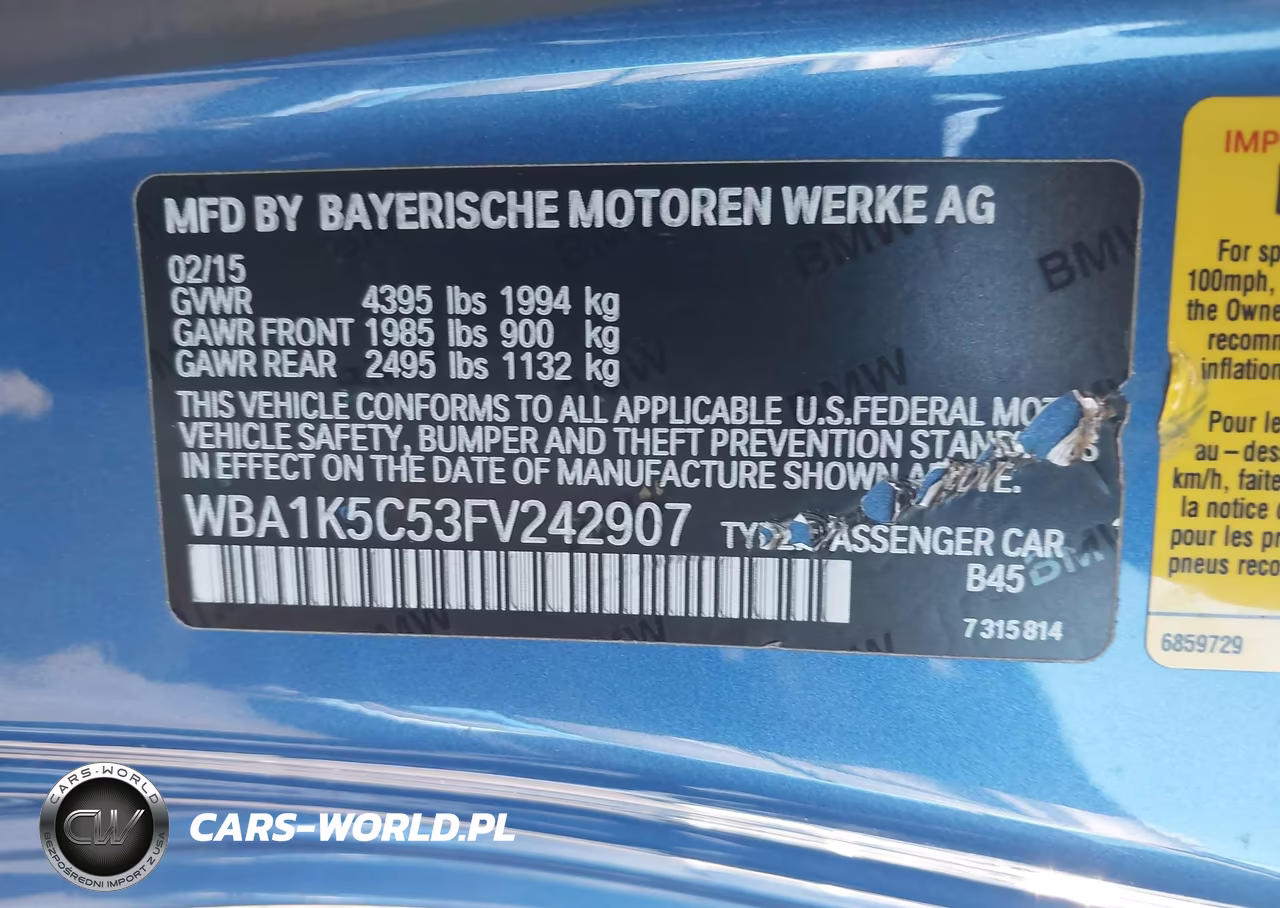 2015 BMW 228I VIN:WBA1K5C53FV242907 - 9