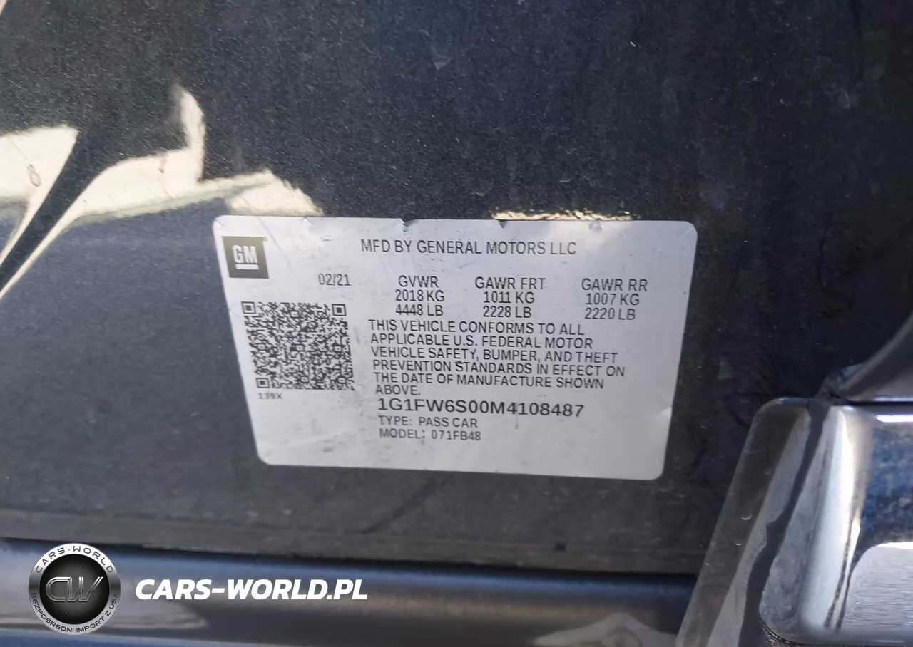 2021 Chevrolet Bolt Ev Fwd Lt VIN:1G1FW6S00M4108487 - 9