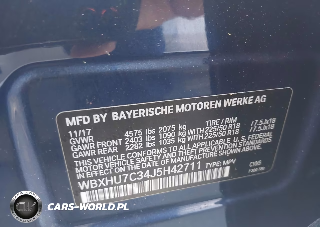 2018 BMW X1 Sdrive28I VIN:WBXHU7C34J5H42711 - 9