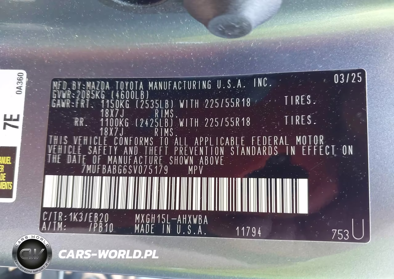 2025 Toyota Corolla Cross Hybrid Xse VIN:7MUFBABG6SV075179 - 9