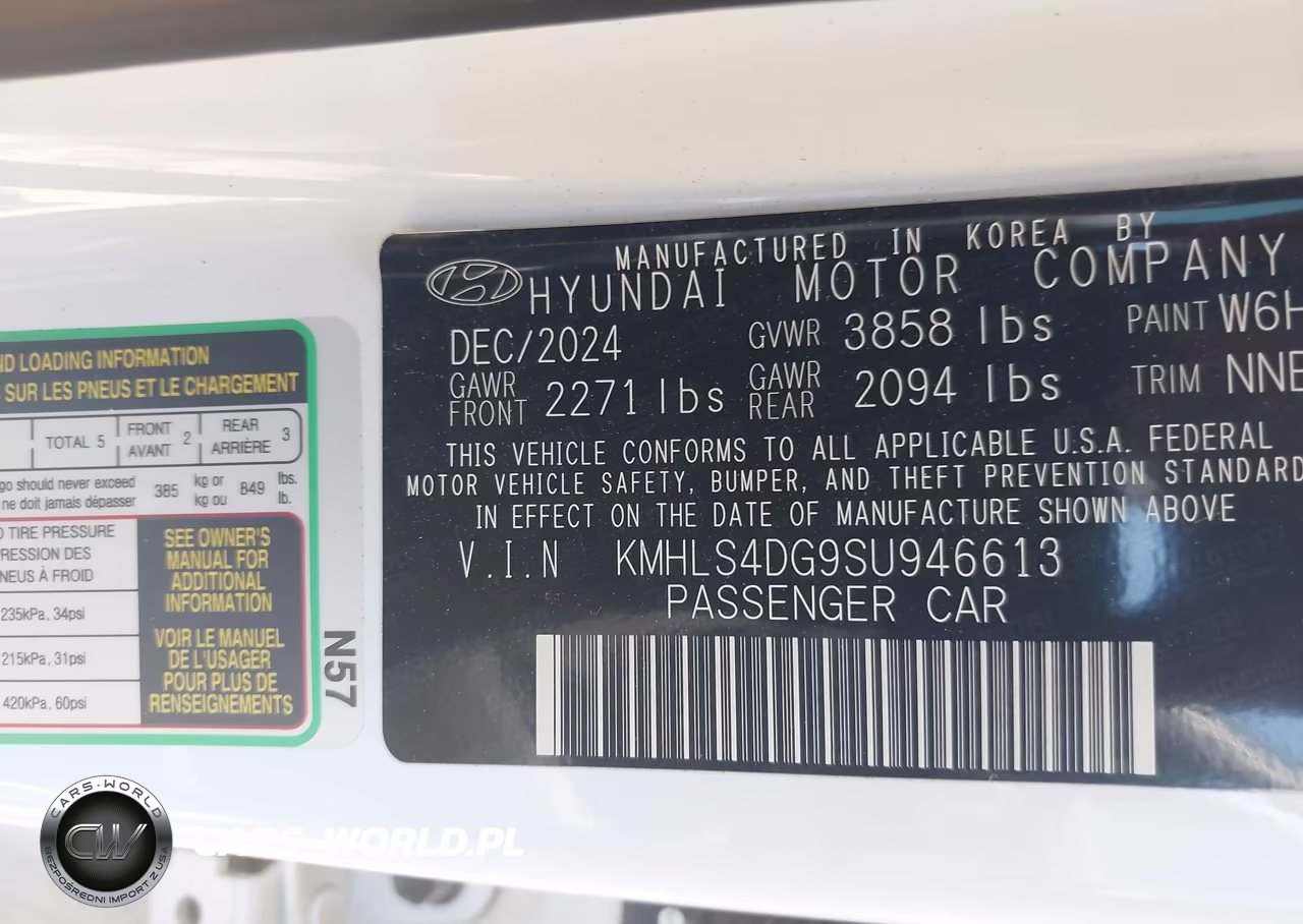 2025 Hyundai Elantra Sel Convenience VIN:KMHLS4DG9SU946613 - 9