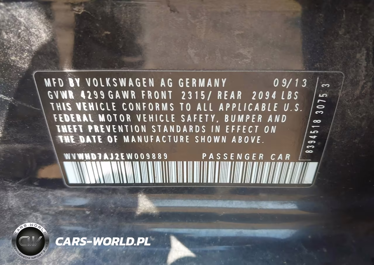 2014 Volkswagen Gti Wolfsburg Edition VIN:WVWHD7AJ2EW009889 - 9